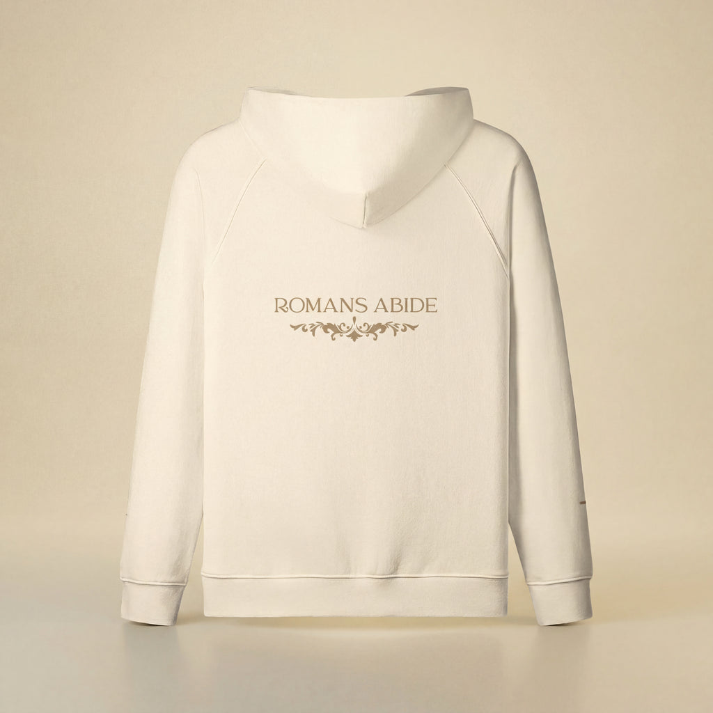 Brushed Hoodie with Romans Abide Signature