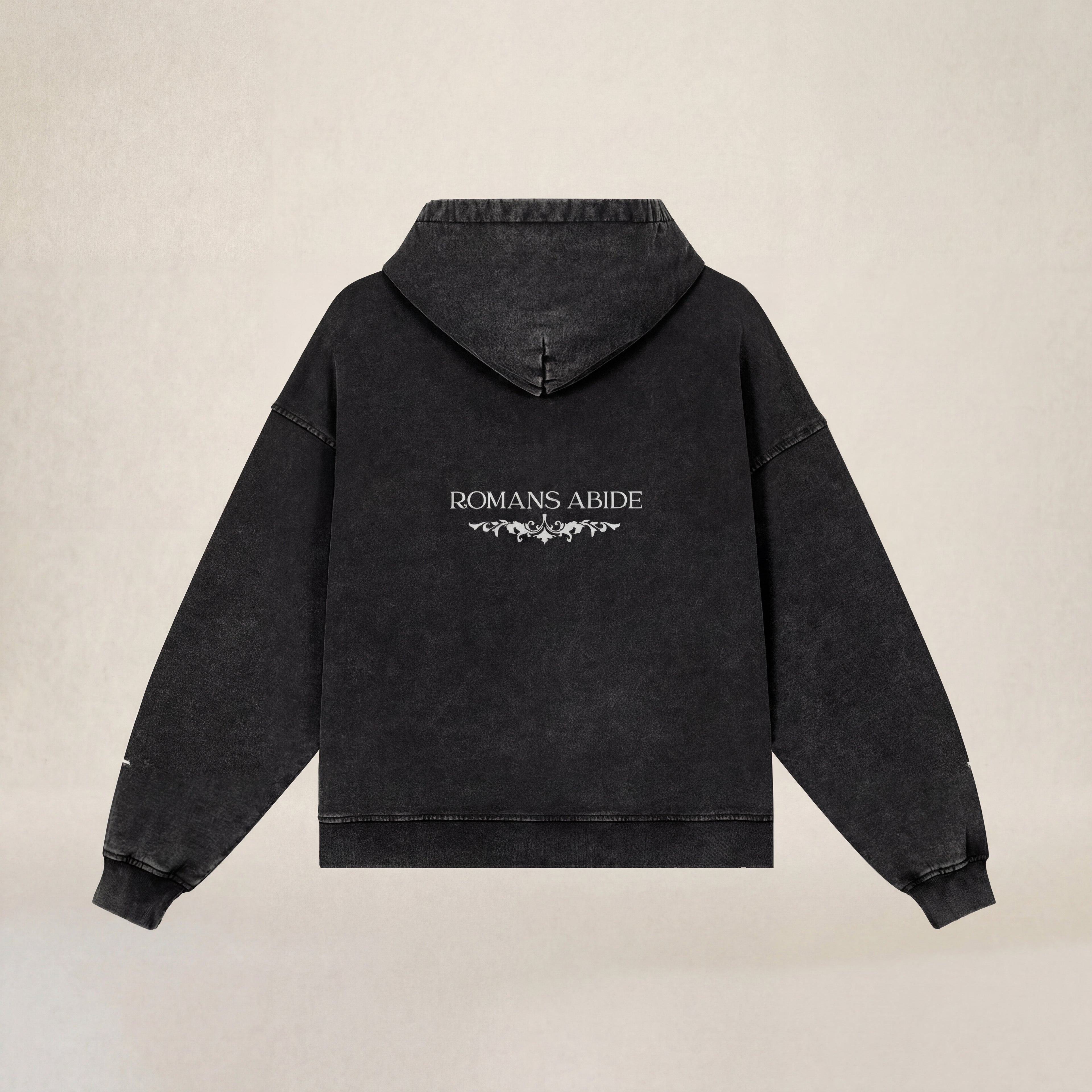 Zip-Up Hoodie with Romans Abide Signature